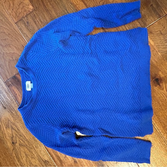 Old Navy ZigZag Pattern Sweater - Cobalt Blue and Gray - Set of 2 - Size Medium - Picture 9 of 9